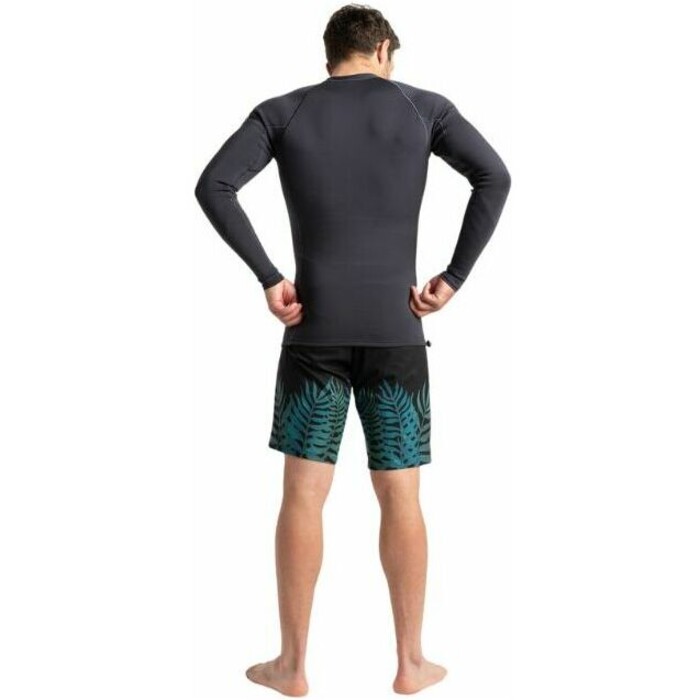 2024 C-Skins Mens Session 2/2mm Long Sleeve Wetsuit Vest C-SE22VELS - Anthracite / Black